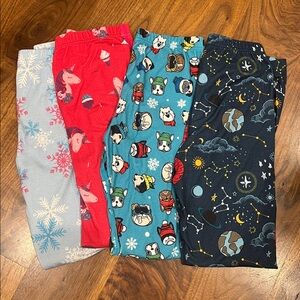 (4) Pair Hot Chillys Kids Base Layer Pants